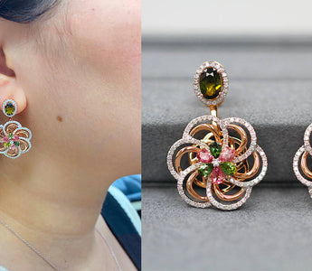 WILLS 款式鑒賞 ~ 超凡工藝,注入幸運的Tourmaline耳環 - WILLS JEWELLERY