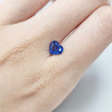1.12ct 天然心形切割矢車菊藍寶石 (附証書) - WILLS JEWELLERY