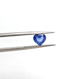 1.12ct 天然心形切割矢車菊藍寶石 (附証書) - WILLS JEWELLERY
