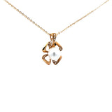 花形層次吊墜 • 8mm日本Akoya珍珠 - WILLS JEWELLERY