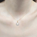 圓形層次吊墜 • 8mm日本Akoya珍珠 - WILLS JEWELLERY