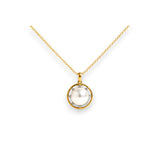 雙圈吊墜 • 9mm日本Akoya珍珠 - WILLS JEWELLERY