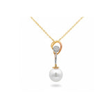 流線形吊墜 • 9mm日本Akoya珍珠 - WILLS JEWELLERY