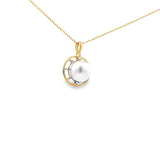 雙圈吊墜 • 9mm日本Akoya珍珠 - WILLS JEWELLERY
