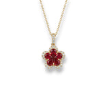 瑰麗花冠紅寶石吊墜 - WILLS JEWELLERY