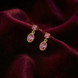 粉寶優雅垂墜耳環 - WILLS JEWELLERY