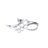 流線絲帶胸針 • 日本Akoya珍珠 - WILLS JEWELLERY