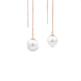 優雅長耳環・日本Akoya珍珠 - WILLS JEWELLERY