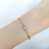 Enchaîner圓形手鏈.鑽石 - WILLS JEWELLERY
