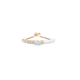 Enchaîner白搪瓷鏈戒.鑽石 - WILLS JEWELLERY