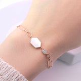 Enchaîner幾何手鏈・珍珠貝母 - WILLS JEWELLERY
