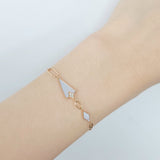 Enchaîner多邊形手鏈.珍珠貝母 - WILLS JEWELLERY