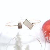 (網店限定!)Enchaîner手鐲.長方形珍珠貝母 - WILLS JEWELLERY