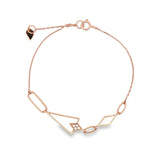 Enchaîner多邊形手鏈.珍珠貝母 - WILLS JEWELLERY
