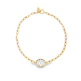 Enchaîner橢圓形手鏈.鑽石 - WILLS JEWELLERY