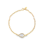 Enchaîner水滴形手鏈.鑽石 - WILLS JEWELLERY