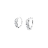 (網店限定!)Enchaîner圈形耳環.鑽石 - WILLS JEWELLERY