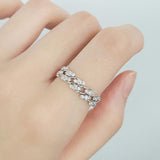 Enchaîner雙層戒指.鑽石 - WILLS JEWELLERY