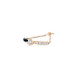 Enchaîner黑搪瓷鏈戒.鑽石 - WILLS JEWELLERY