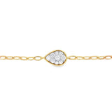 Enchaîner水滴形手鏈.鑽石 - WILLS JEWELLERY