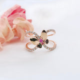 Garden・蝴蝶粉紅藍寶石戒指 - WILLS JEWELLERY