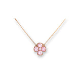 Garden・小花粉紅藍寶石頸鏈 - WILLS JEWELLERY