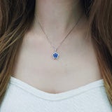 (網店限定!)Garden 吊墜.藍寶石 - WILLS JEWELLERY