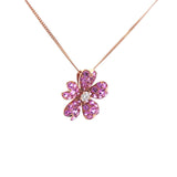 Garden・花漾粉紅藍寶石吊咀 - WILLS JEWELLERY