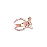 Garden・蝴蝶粉紅藍寶石戒指 - WILLS JEWELLERY