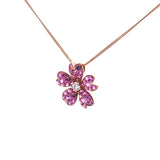 Garden・花漾粉紅藍寶石吊咀 - WILLS JEWELLERY