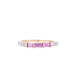 (網店限定!)Garden・Mosaic 戒指.粉紅色藍寶石 - WILLS JEWELLERY