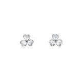 三葉草耳環.鑽石 II - WILLS JEWELLERY
