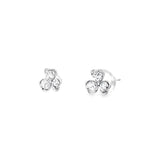 三葉草耳環.鑽石 II - WILLS JEWELLERY