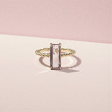 JUST・粉紅祖母綠形碧璽戒指 - WILLS JEWELLERY