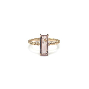 JUST・粉紅祖母綠形碧璽戒指 - WILLS JEWELLERY