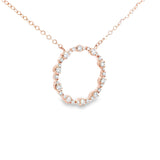 圓圈頸鏈・鑽石 - WILLS JEWELLERY