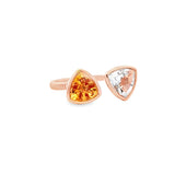 開口戒指・紫晶及黄晶 - WILLS JEWELLERY