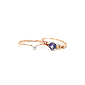 皇冠戒指.紫色尖晶石 - WILLS JEWELLERY