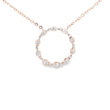圓圈頸鏈・鑽石 - WILLS JEWELLERY