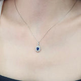 復古宮廷風頸鏈.墨藍色藍寶石 - WILLS JEWELLERY