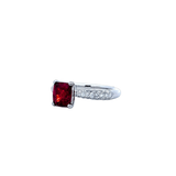 復古風戒指.紅色尖晶石 - WILLS JEWELLERY