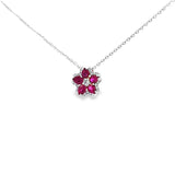 花形吊墮・紅寶石 - WILLS JEWELLERY