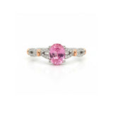 扭紋戒指 · 粉橙色藍寶石 - WILLS JEWELLERY