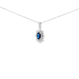復古宮廷風頸鏈.墨藍色藍寶石 - WILLS JEWELLERY