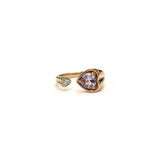 心心開口戒指・紫晶 - WILLS JEWELLERY