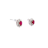 戴安娜耳環.紅色紅寶石 - WILLS JEWELLERY