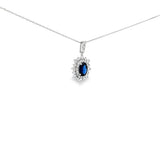 復古宮廷風頸鏈.墨藍色藍寶石 - WILLS JEWELLERY