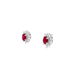 戴安娜耳環.紅色紅寶石 - WILLS JEWELLERY
