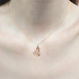 三葉草吊墜.鑽石 - WILLS JEWELLERY