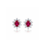 戴安娜耳環.紅色紅寶石 - WILLS JEWELLERY